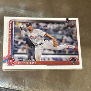 Topps Baseball Card - Red and Gray Design